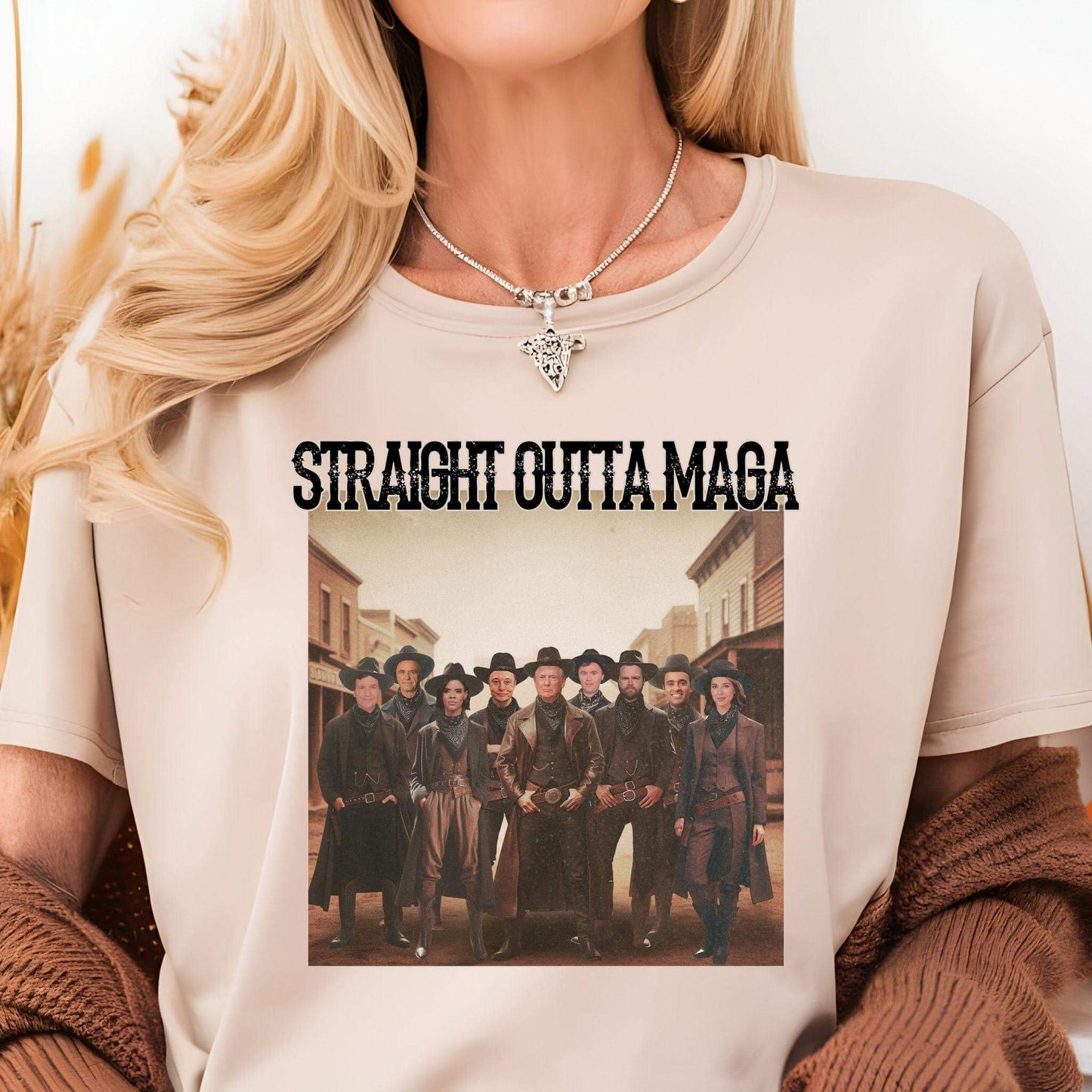 Straight Outta MAGA Digital Design | Two Font Color Options PNG - Crafty Harvest Designs