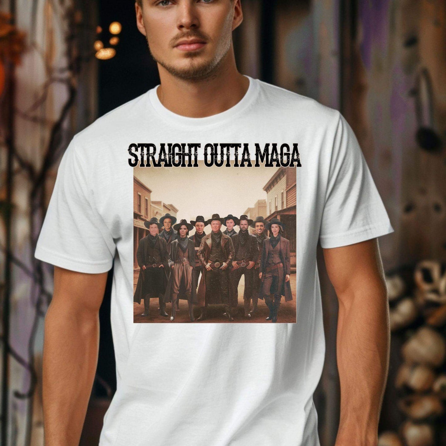 Straight Outta MAGA Digital Design | Two Font Color Options PNG - Crafty Harvest Designs