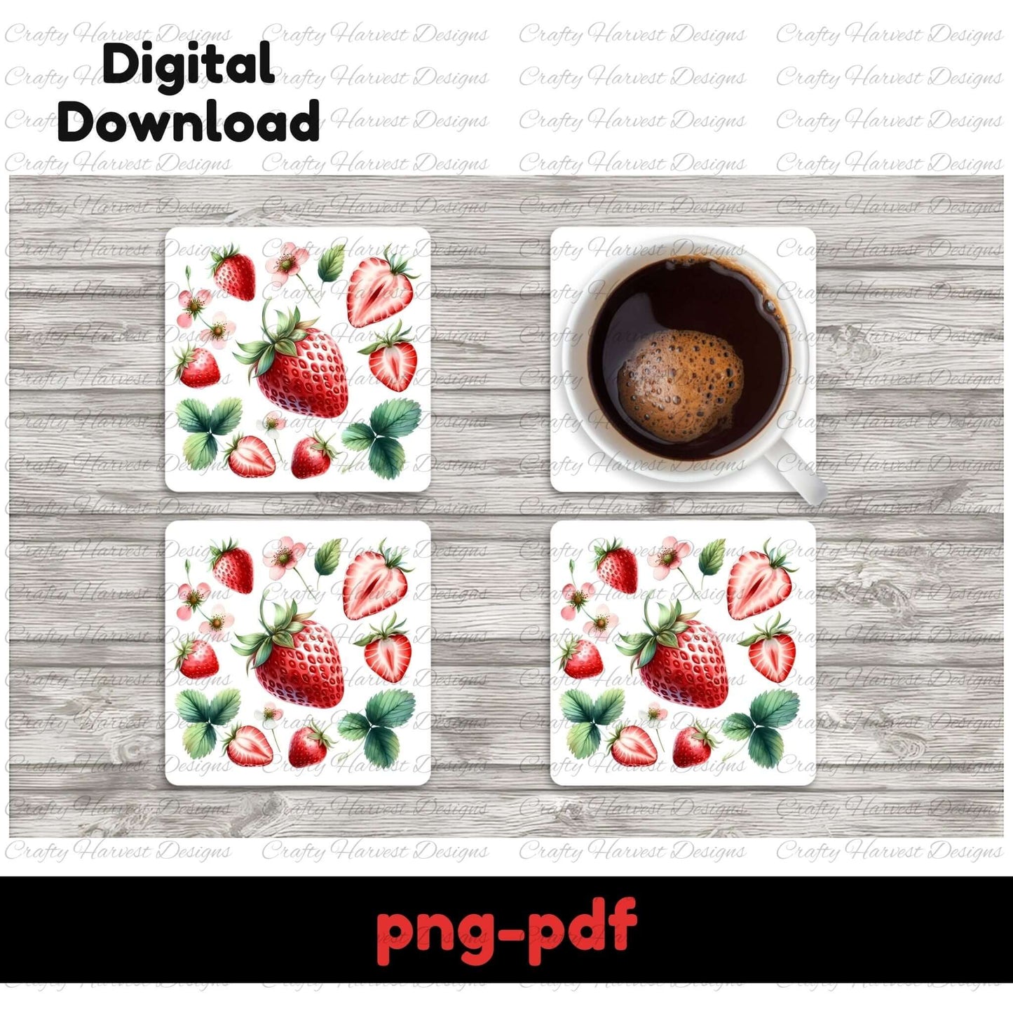 Berry Sweet Digital Design Bundle – PNG | | PDF