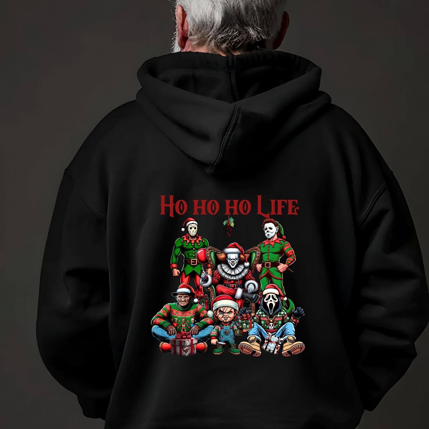 Thug Life Christmas Horror Movies PNG | Scary Movie Retro Christmas Design - Crafty Harvest Designs