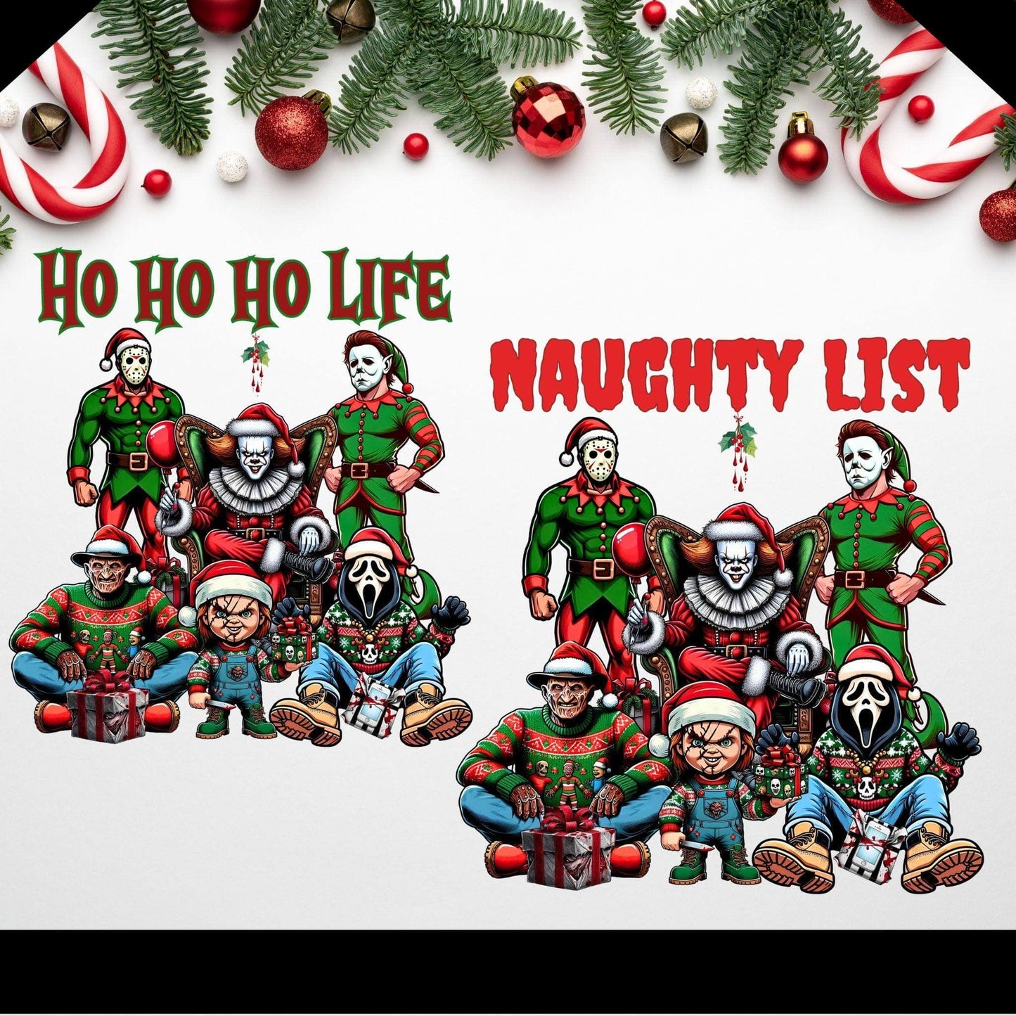 Epic Thug Life Christmas Bundle | 6 Designs with Font Choices PNG - Crafty Harvest Designs