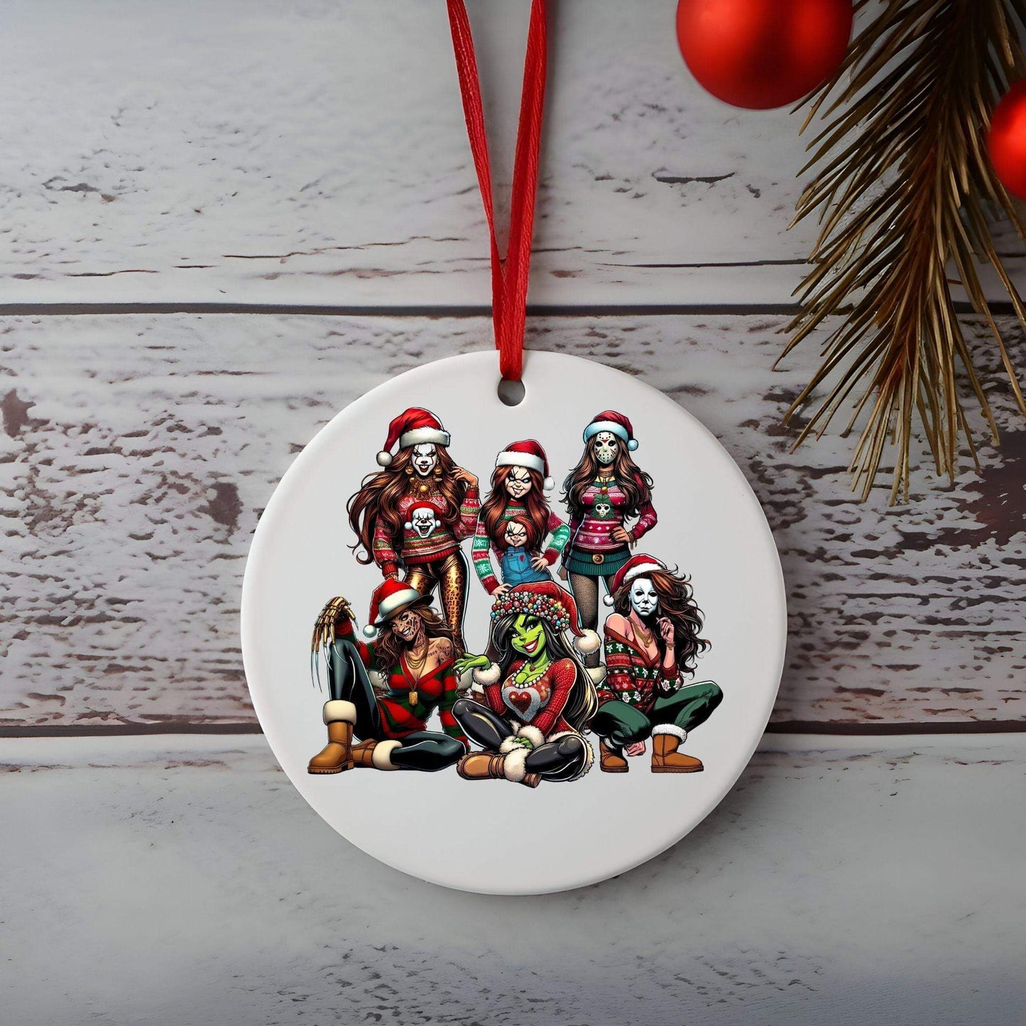 Thug Life Girls Ugly Christmas Sweater | PNG Bundle with 4 Variations - Crafty Harvest Designs