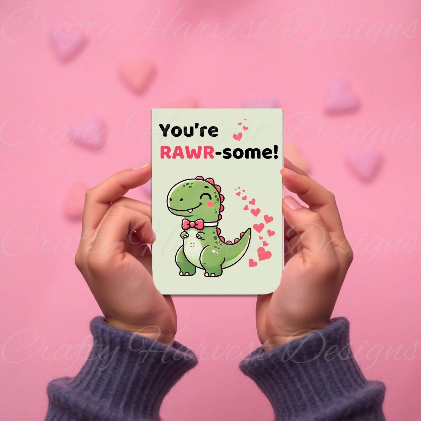Classroom Valentine’s Day Cards - Printable Bundle (PDF & PNG) - Crafty Harvest Designs