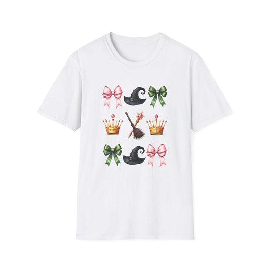 Green and Pink Coquette Bows, T-Shirt - Crafty Harvest Designs