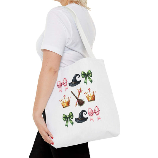 Green and Pink Coquette Bow Tote Bag! - Crafty Harvest Designs