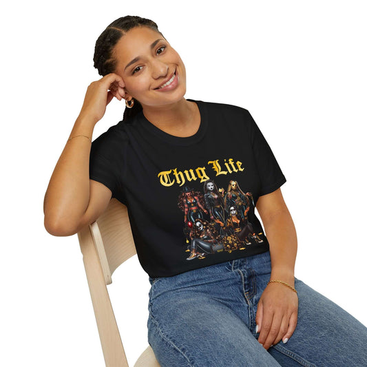 Gold Lady Thug Life Unisex Softstyle T-Shirt