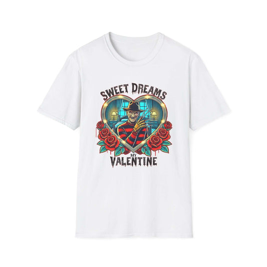 “Sweet Dreams My Valentine” Horror Tee – Love at First Fright! - Crafty Harvest Designs