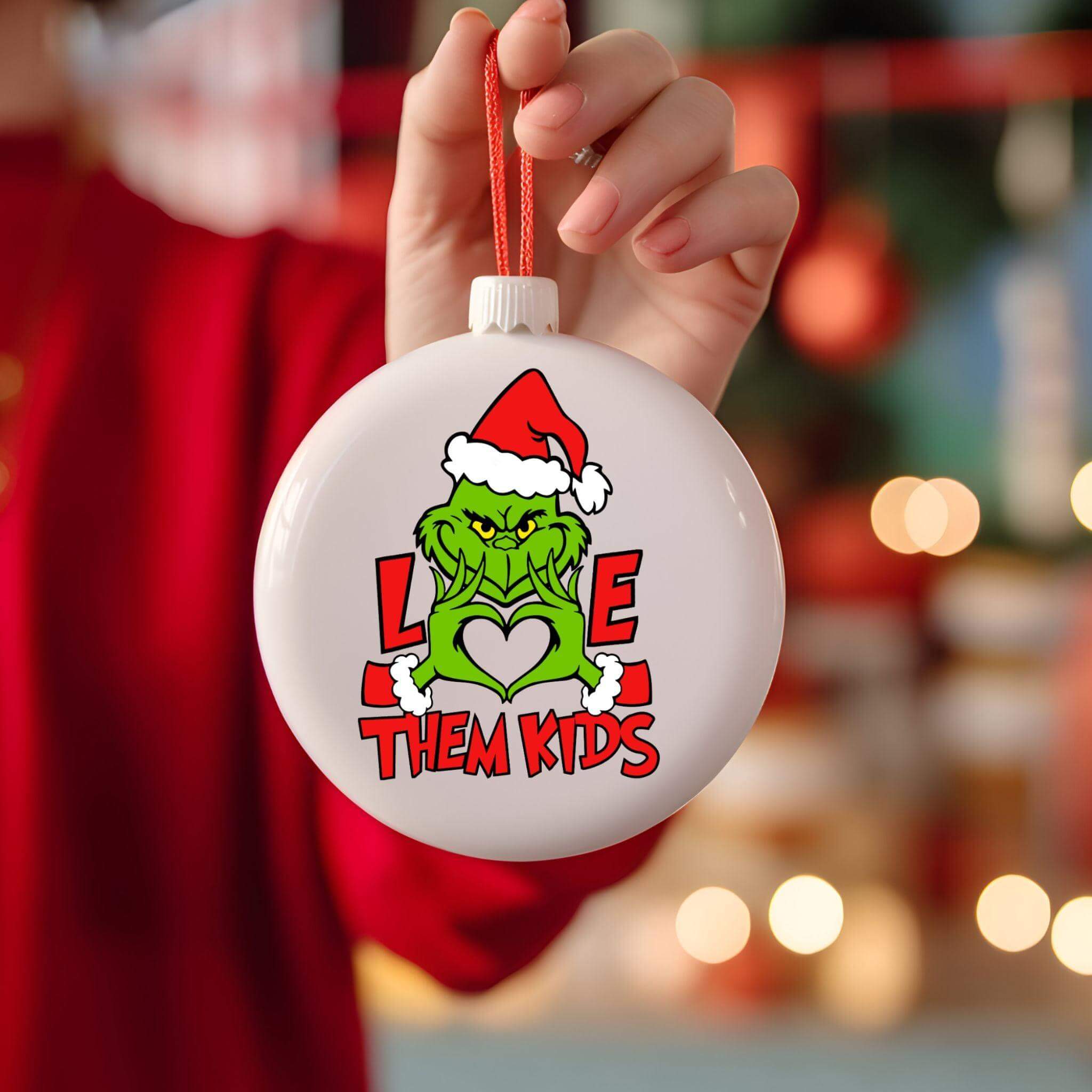 Grinch Love Them Kids | 3 Color Options for Christmas Designs - PNG PDF - Crafty Harvest Designs