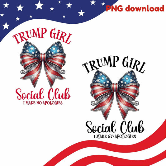 Trump Girl png download, two font options! - Crafty Harvest Designs